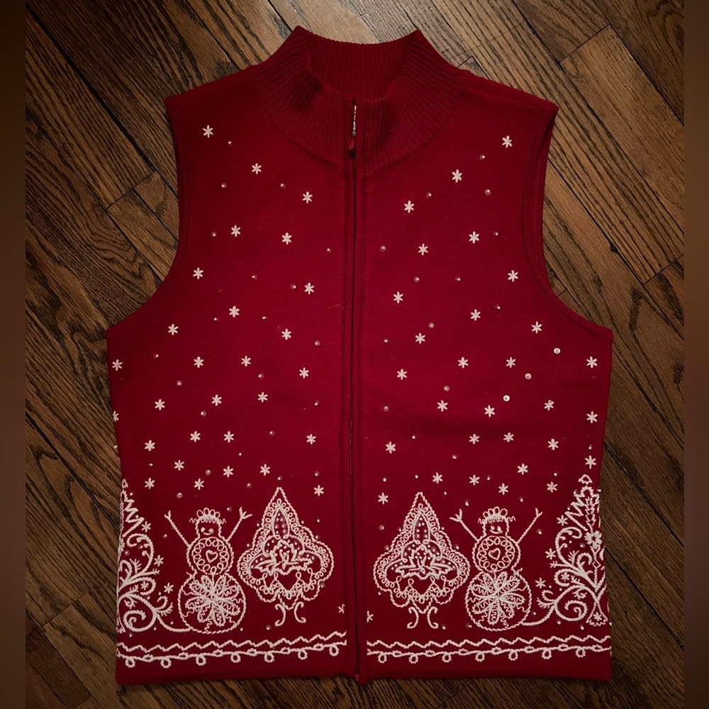 Merino Wool Talbots Christmas Sweater…size small